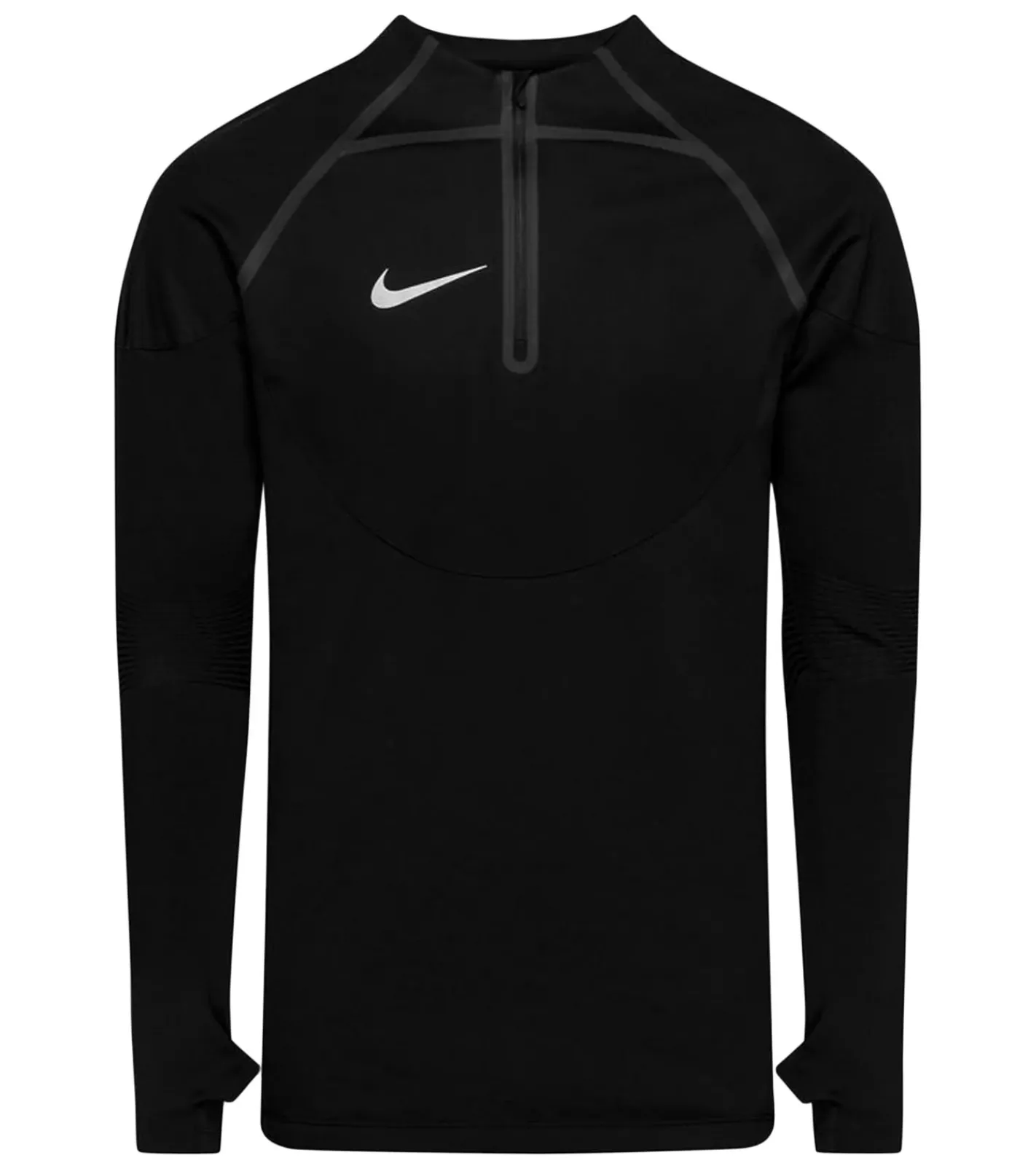 Pullover & Sweater|Sportoberbekleidung*NIKE Strike Winter Warrior Herren langes Sport-Shirt mit wärmenden Therma-Fit ADV-Technologie leichtes Trainings-Longsleeve DQ5049-010 Schwarz