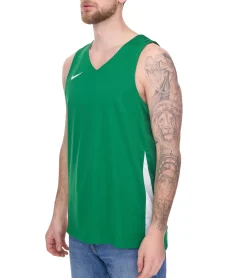 T-Shirts & Tank Tops|Sportoberbekleidung*NIKE Team Basketball Herren Tank-Top mit DryFit Sport-Shirt Trainings-Shirt NT0199-302 Grün/Weiß