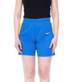 Sportunterbekleidung|Shorts & Bermudas*NIKE Team Damen leichte Sport-Shorts Basketball-Shorts Trainings-Hose Fitness NT0212-464 Blau/Gelb