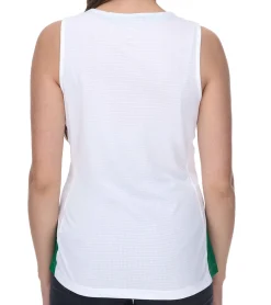 Sportoberbekleidung|Fitnessmode & Jogginghosen*NIKE Team Fitness Damen Tank-Top mit DryFit Sport-Shirt Trainings-Shirt NT0211-104 Weiß/Grün
