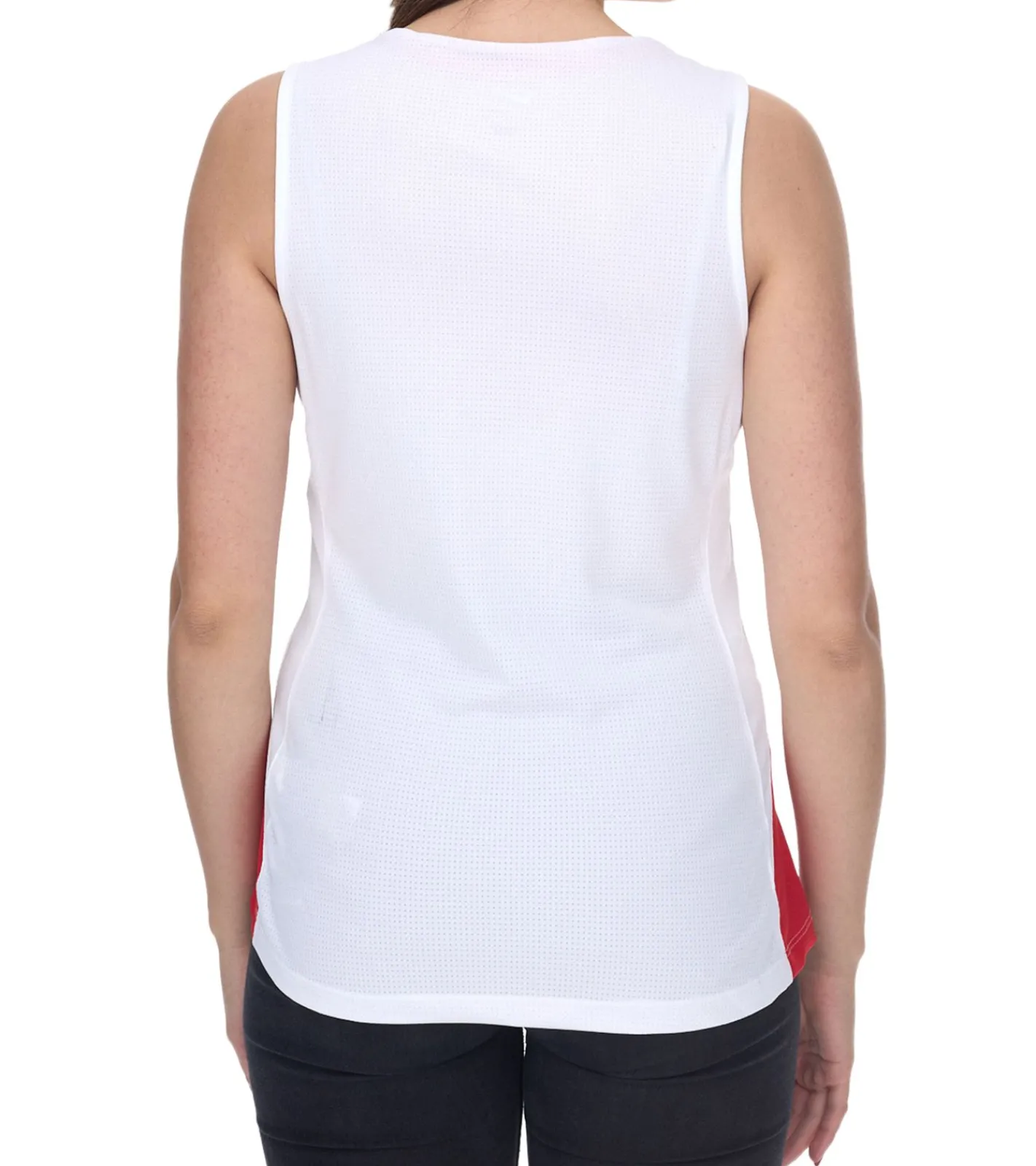 Sportoberbekleidung|Tops & T-Shirts*NIKE Team Fitness Damen Tank-Top mit DryFit Sport-Shirt Trainings-Shirt NT0211-103 Weiß/Rot