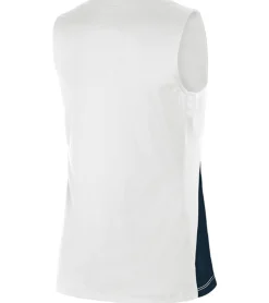 Sportoberbekleidung|Fitnessmode & Jogginghosen*NIKE Team Fitness Damen Tank-Top mit DryFit Sport-Shirt Trainings-Shirt NT0211-101 Weiß/Dunkelblau