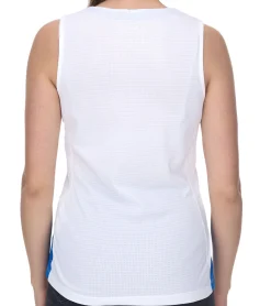 Sportoberbekleidung|Fitnessmode & Jogginghosen*NIKE Team Fitness Damen Tank-Top mit DryFit Sport-Shirt Trainings-Shirt NT0211-102 Weiß/Blau