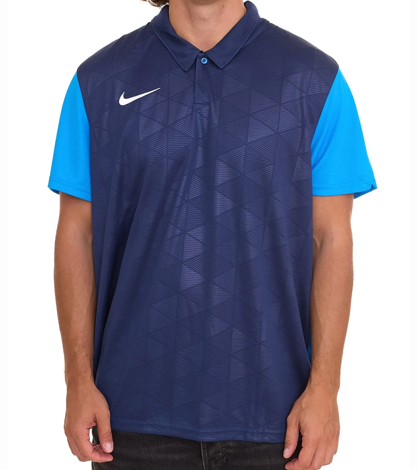 T-Shirts & Tank Tops|Sportoberbekleidung*NIKE Trophy Herren Sport-Trikot mit Dri-FIT-Technologie Fußball-Shirt BV6725-410 Dunkelblau/Hellblau