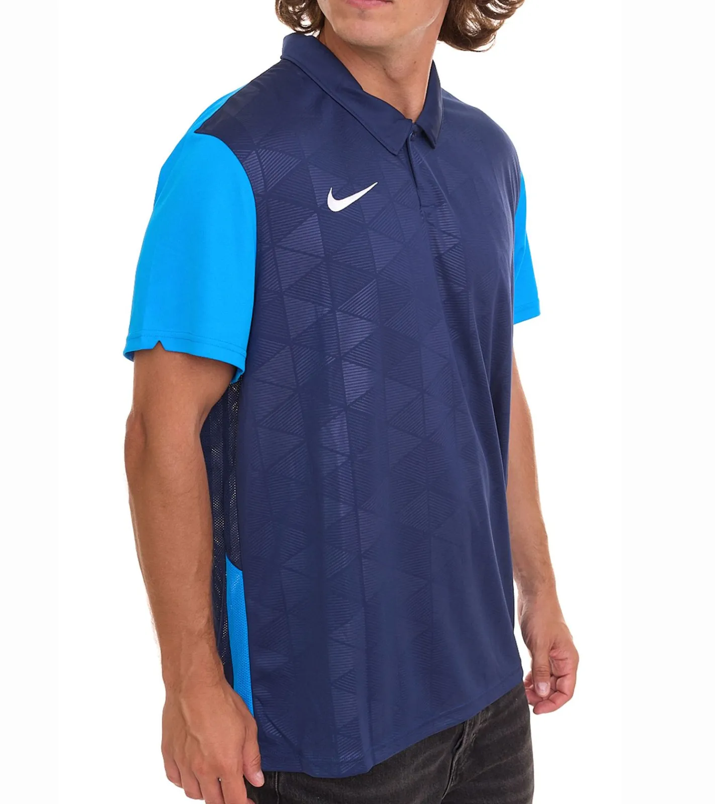T-Shirts & Tank Tops|Sportoberbekleidung*NIKE Trophy Herren Sport-Trikot mit Dri-FIT-Technologie Fußball-Shirt BV6725-410 Dunkelblau/Hellblau