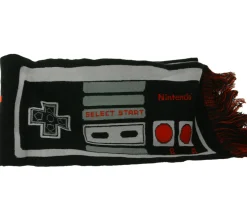 Handschuhe & Schals*BioworldMerch NINTENDO Fransen-Schal weicher Schal für Damen und Herren mit Nintendo Aufdruck Herbst-Schal KS165004NTN Schwarz