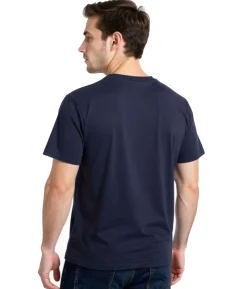 T-Shirts & Tank Tops*NO ROOMS Jimmy's Bar Herren T-Shirt stylisches Baumwoll-Shirt Kurzarm-Shirt Dunkelblau