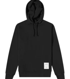 Pullover & Sweater*NORSE PROJECTS Fraser Tab Series Kapuzenpullover Baumwoll-Pullover Schwarz