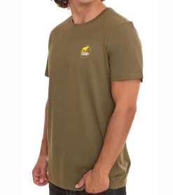 T-Shirts & Tank Tops*NORTHERN COUNTRY Herren T-Shirt modisches Baumwoll-Shirt mit Logo-Print 00009471 , Grün, Schwarz oder Rot Blau