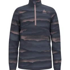 Pullover & Sweater*odlo Kinder Longsleeves Roy Graphic Half Zip Longsleeve Mehrfarbig