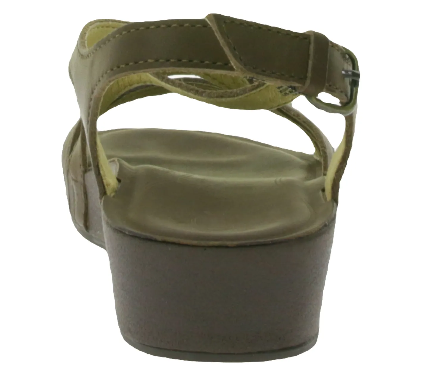 Zehentrenner & Sandalen*OluKai Nana Damen Echtleder-Sandalette Keilabsatz Sommer-Schuhe 20323-SASA Braun