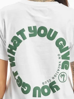 Tops & T-Shirts*On Vacation Damen Circle T-Shirt weiß