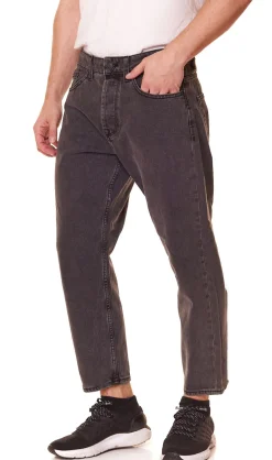 Jeans & Hosen*ONLY & SONS Avi Beam Herren Cropped Jeans verwaschene Hose 22022852 Schwarz