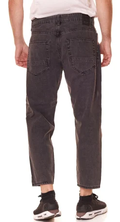 Jeans & Hosen*ONLY & SONS Avi Beam Herren Cropped Jeans verwaschene Hose 22022852 Schwarz