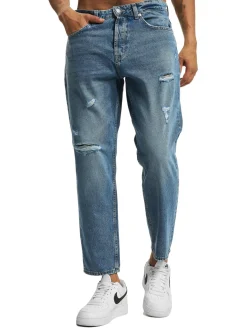 Jeans & Hosen*ONLY & SONS Avi Crop Slim Fit Schmal geschnittene Jeans blau