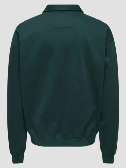 Pullover & Sweater*ONLY & SONS Blais Athl Rugby-Sweatshirt in Gelbkiefer