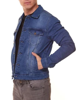 Jacken & Mäntel*ONLY & SONS Coin Life Herren Jeans-Jacke zeitlose Freizeit-Jacke 22010451 Blau