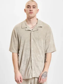 Hemden & Poloshirts*ONLY & SONS Deniz Terry Hemden mit silbernem Futter