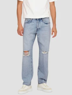 Jeans & Hosen*ONLY & SONS Edge 8785 Tai Straight Fit Jeans, hellblauer Denim