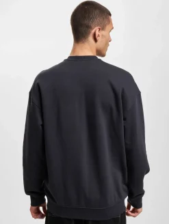 Pullover & Sweater*ONLY & SONS Eli Lockeres Sweatshirt mit Rundhalsausschnitt und Kontrastdruck in Dunkelmarineblau