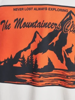 Pullover & Sweater*ONLY & SONS Eli Lässiges Sweatshirt mit Rundhalsausschnitt und Kontrastdruck, Cloud Dancer