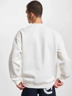 Pullover & Sweater*ONLY & SONS Eli Lässiges Sweatshirt mit Rundhalsausschnitt und Kontrastdruck, Cloud Dancer