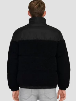 Jacken & Mäntel*ONLY & SONS Eli Sherpa Mix Pufferjacken schwarz