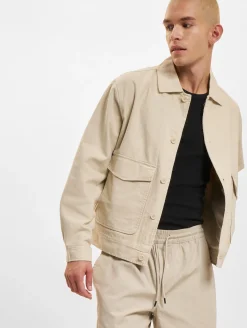 Jacken & Mäntel*ONLY & SONS Eliot Linen 0007 Übergangsjacken Silberfutter