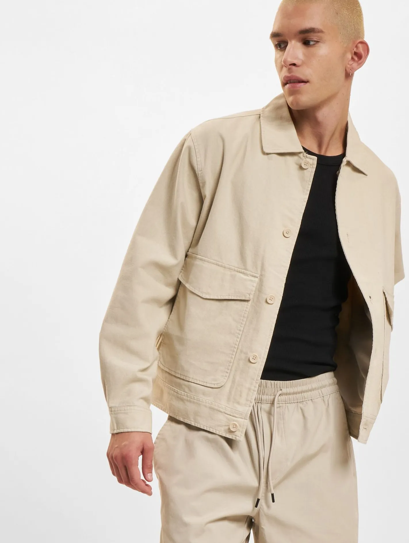 Jacken & Mäntel*ONLY & SONS Eliot Linen 0007 Übergangsjacken Silberfutter