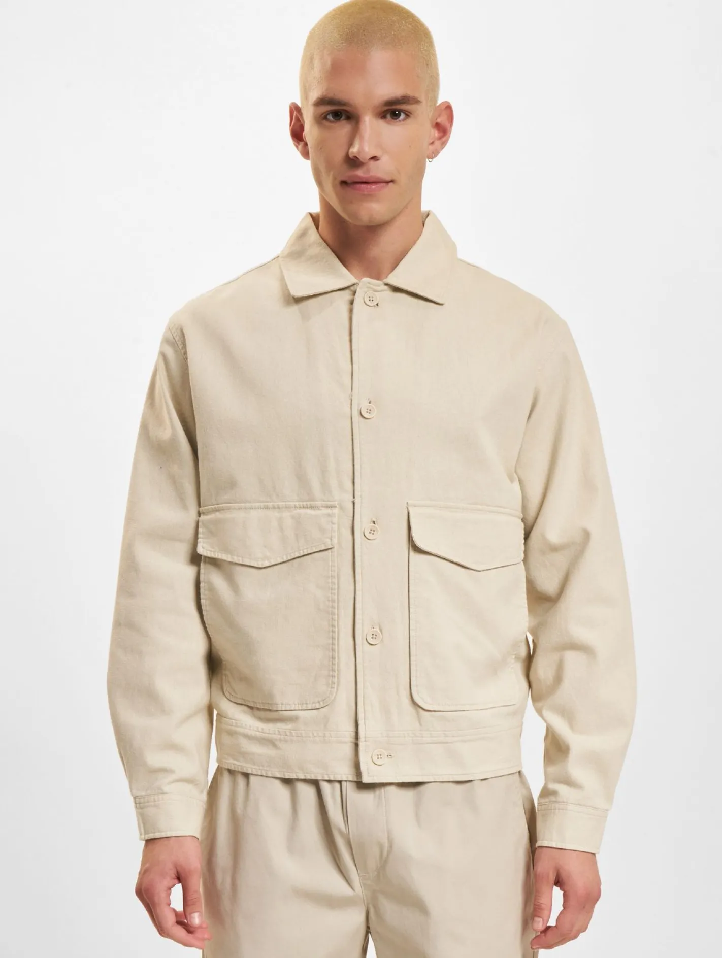 Jacken & Mäntel*ONLY & SONS Eliot Linen 0007 Übergangsjacken Silberfutter