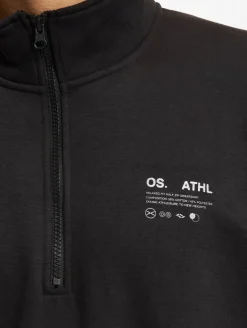 Pullover & Sweater*ONLY & SONS Engel Vtg-Pullover mit halbem Reißverschluss in Schwarz