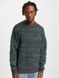 Pullover & Sweater*ONLY & SONS Lincoln Ds 3 Bouclé-Strickpullover mit Rundhalsausschnitt, Magnet