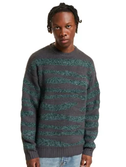 Pullover & Sweater*ONLY & SONS Lincoln Ds 3 Bouclé-Strickpullover mit Rundhalsausschnitt, Magnet