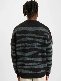 Pullover & Sweater*ONLY & SONS Lincoln Ds 3 Bouclé-Strickpullover mit Rundhalsausschnitt, schwarz