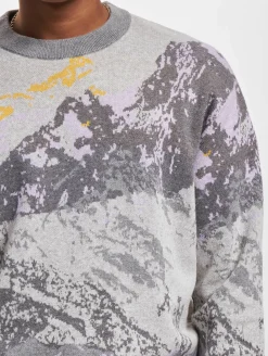 Pullover & Sweater*ONLY & SONS Maxin 12 Relaxed Crew Knit Sweatshirt Mittelgrau Melange