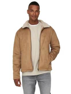 Jacken & Mäntel*ONLY & SONS Royce Shearling Winterjacken toasted coconut