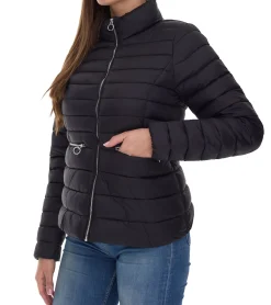 Mäntel & Jacken*ONLY Madeline Damen stylische Stepp-Jacke Übergangs-Jacke mit Stehkragen Basic-Jacke 15242441 Schwarz