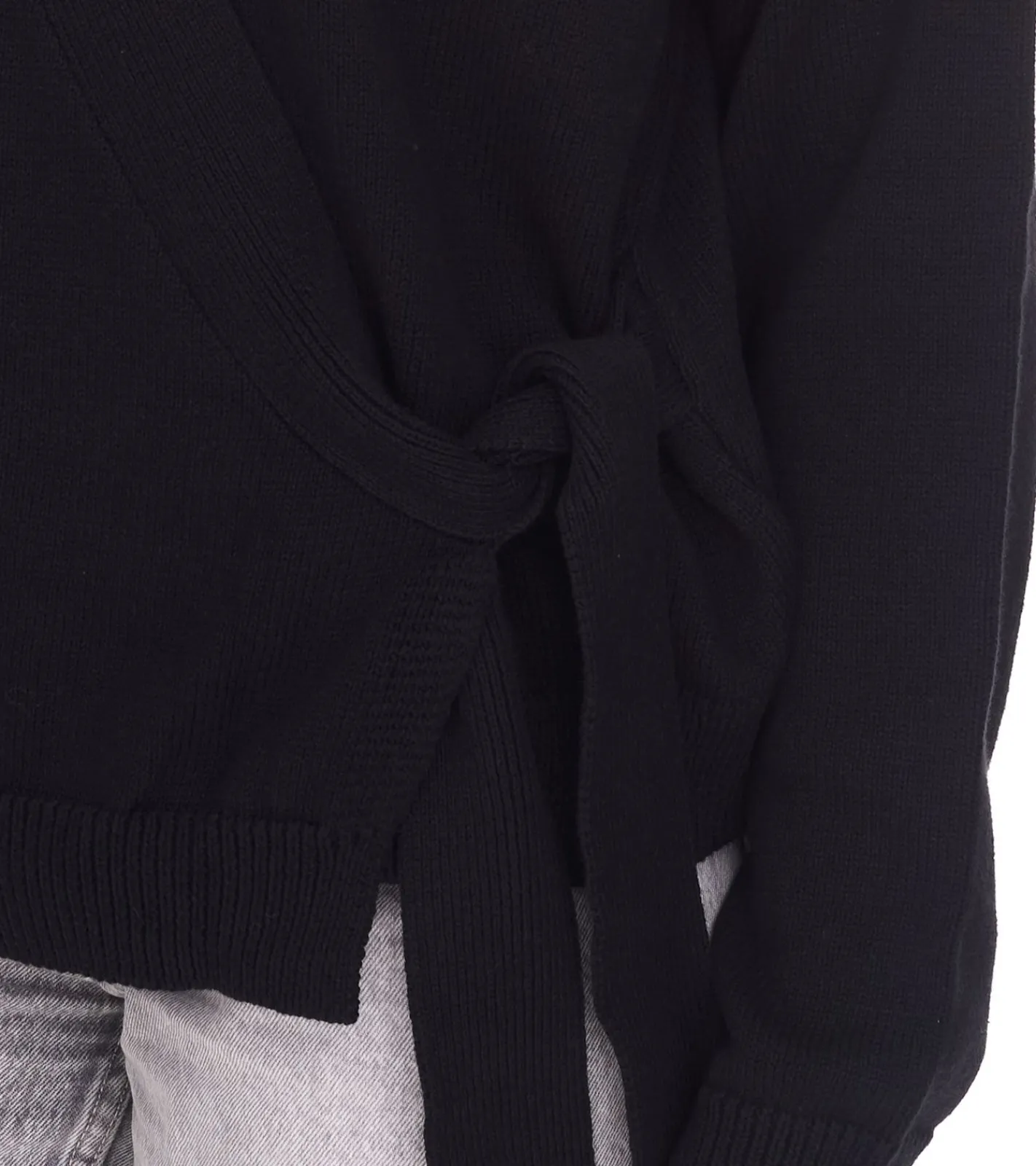 Sweater & Pullover*OTTO Damen Baumwoll-Cardigan stylischer Strick-Pullover mit V-Ausschnitt 18068627 Schwarz