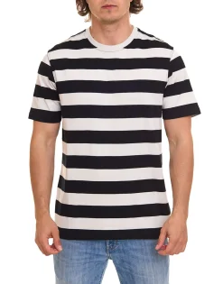 T-Shirts & Tank Tops*OTTO products Herren gestreiftes T-Shirt nachhaltiges Sommer-Shirt aus Bio-Baumwolle 73316559 Grau/Schwarz