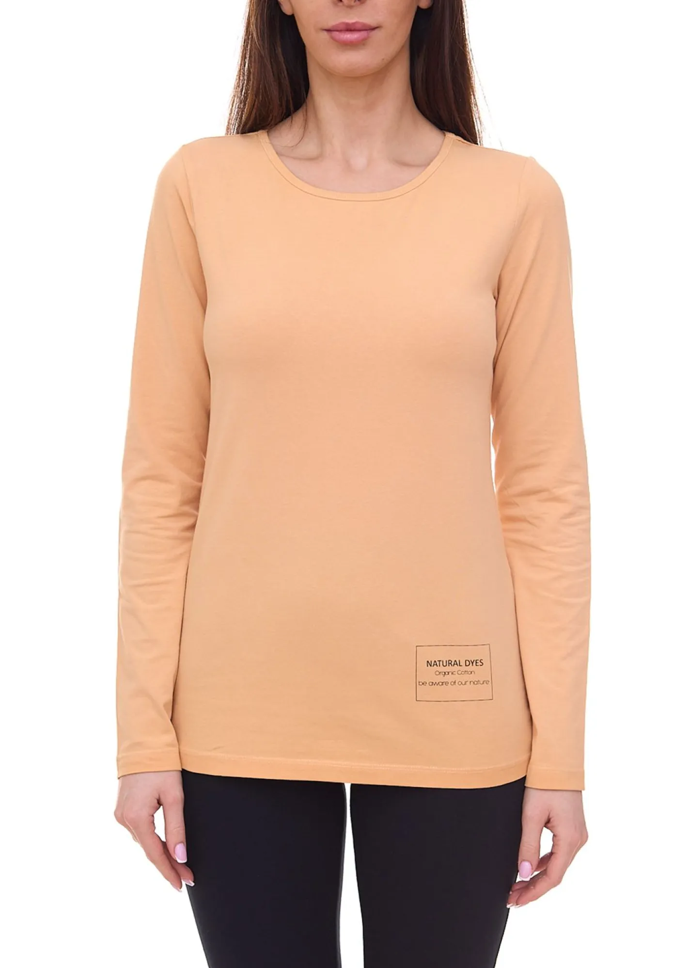 Tops & T-Shirts*OTTO products Langarm-Shirt nachhaltiges Damen Baumwoll-Shirt 25824245 Apricot