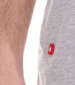 T-Shirts & Tank Tops*Outfitter Mit Herz und Rasen T-Shirt schlichtes Herren Baumwoll-Shirt Sommer-Shirt Sport H100165 Grau-melliert