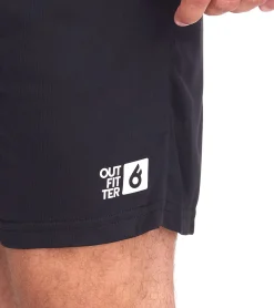 Sportunterbekleidung|Shorts & Bermudas*Outfitter OCEAN FABRICS Fitness-Shorts für Herren nachhaltige Sport-Hose Tahi Training OUT-M-1025-OTW Schwarz/Grau