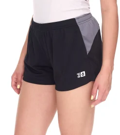 Sportunterbekleidung|Shorts & Bermudas*Outfitter OCEAN FABRICS Fitness-Shorts für Damen nachhaltige Sport-Hose Tahi Training OUT-W-1025-OTW Schwarz/Grau