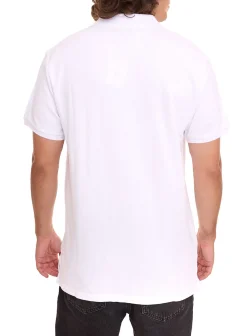 Hemden & Poloshirts*Outfitter OCEAN FABRICS Herren Polo-Hemd angenehmes Sommer-Shirt 1049-OTW-10 Weiß