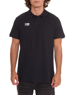 Hemden & Poloshirts*Outfitter OCEAN FABRICS Herren Polo-Hemd angenehmes Sommer-Shirt 1049-OTW-03 Schwarz