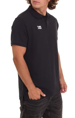 Hemden & Poloshirts*Outfitter OCEAN FABRICS Herren Polo-Hemd angenehmes Sommer-Shirt 1049-OTW-03 Schwarz