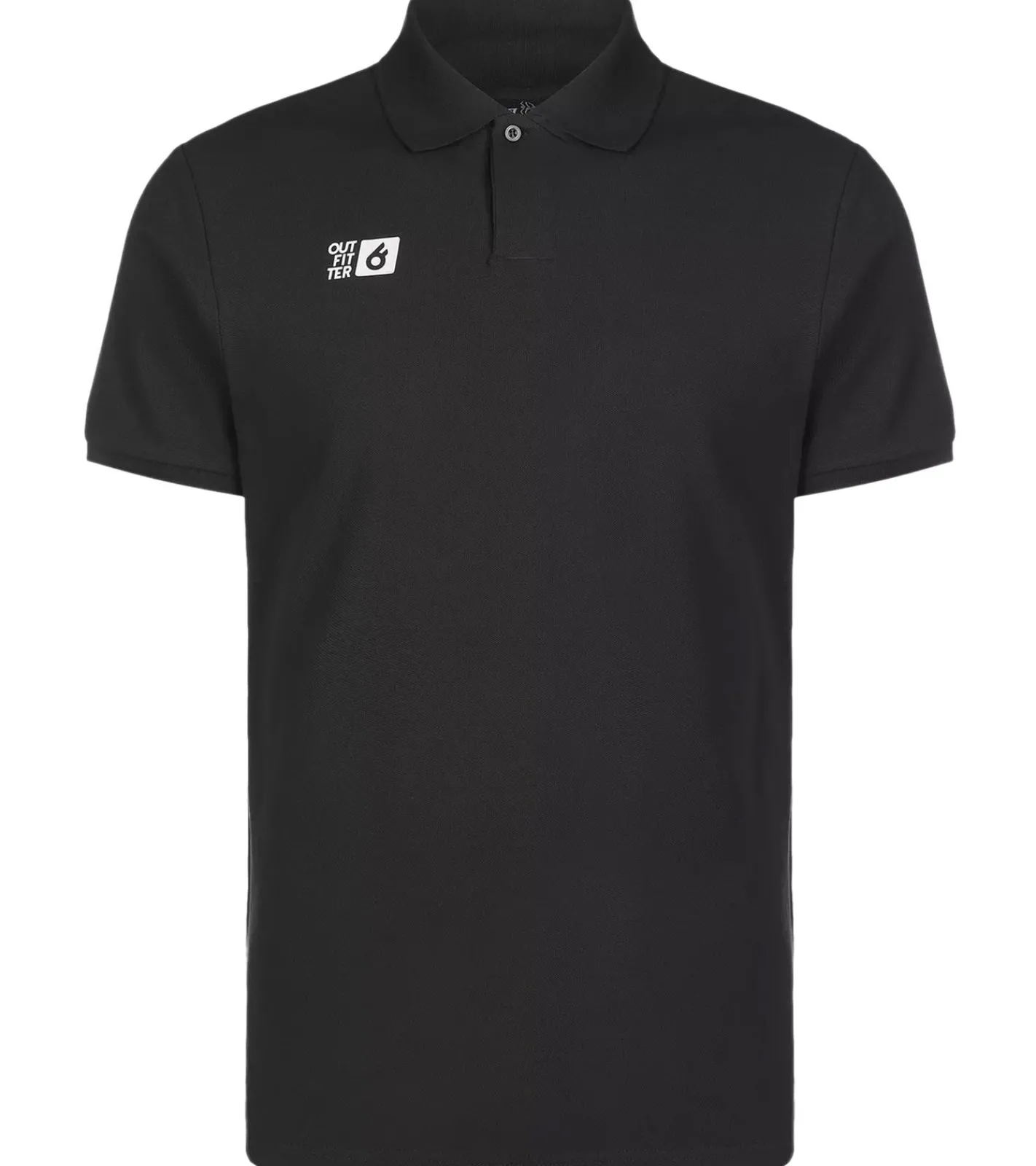 Hemden & Poloshirts*Outfitter OCEAN FABRICS Herren Polo-Hemd angenehmes Sommer-Shirt 1049-OTW-03 Schwarz