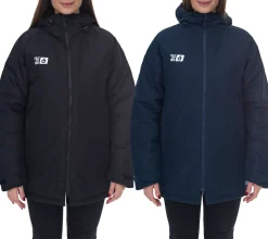 Mäntel & Jacken*Outfitter OCEAN FABRICS TAHI Damen nachhaltige Winter-Jacke mit verstellbarer Kapuze Herbst-Jacke OUT-W-1035-OTW in oder Schwarz Dunkelblau