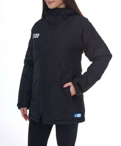 Mäntel & Jacken*Outfitter OCEAN FABRICS TAHI Damen nachhaltige Winter-Jacke mit verstellbarer Kapuze Herbst-Jacke OUT-W-1035-OTW in oder Schwarz Dunkelblau