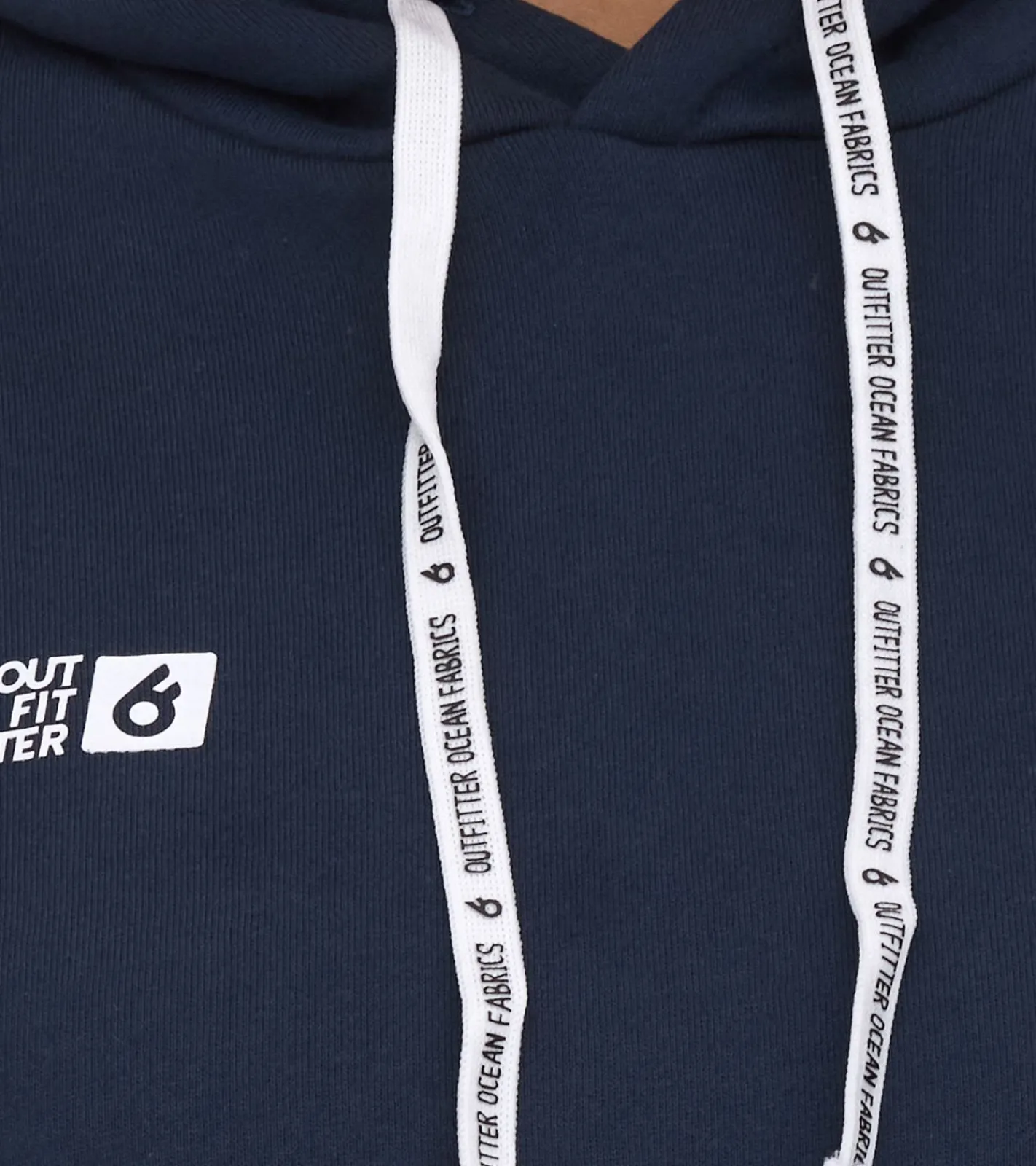 Sweater & Pullover*Outfitter Ocean Fabrics Thai Damen Hoodie nachhaltiger Kapuzen-Pullover im Basic-Style OUT-W-1003-OTW-42 Navy